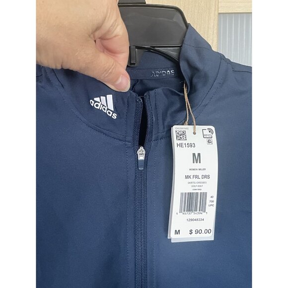 Adidas Frill 365 Golf Dress Sz M Blue Women's Tennis Outdoors Sport Casual NWT - Picture 3 of 6
